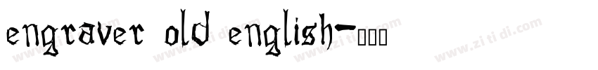 engraver old english字体转换